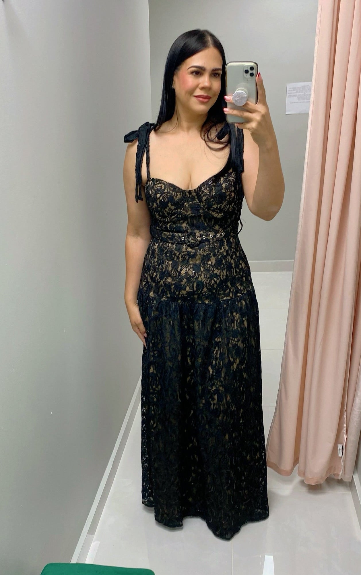 emeraude maxi dress Lace & Sequins Maxi Dress