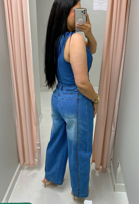 Medium Washed Denim Set