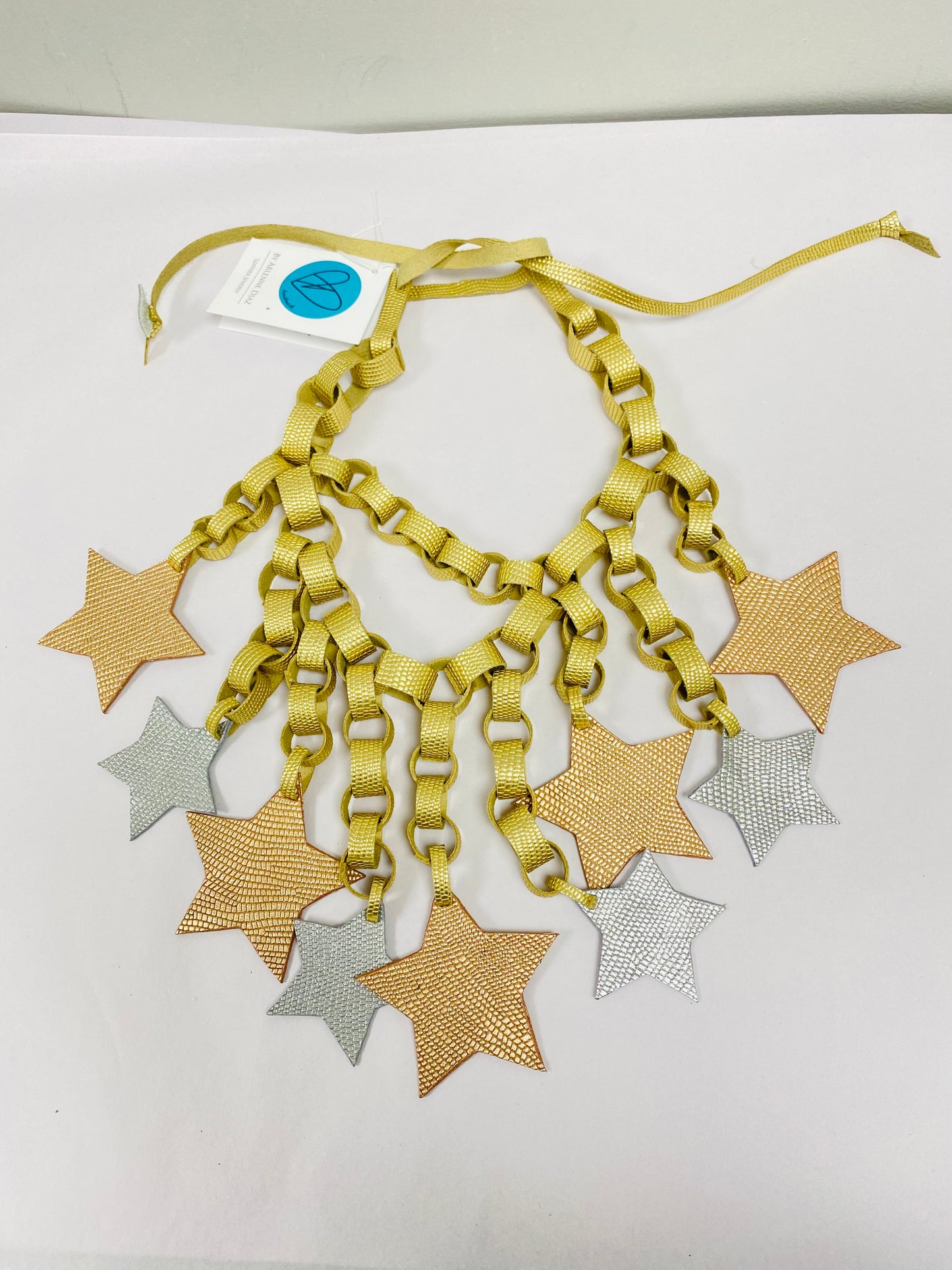 3 tones Stars Necklace by Arlene Díaz