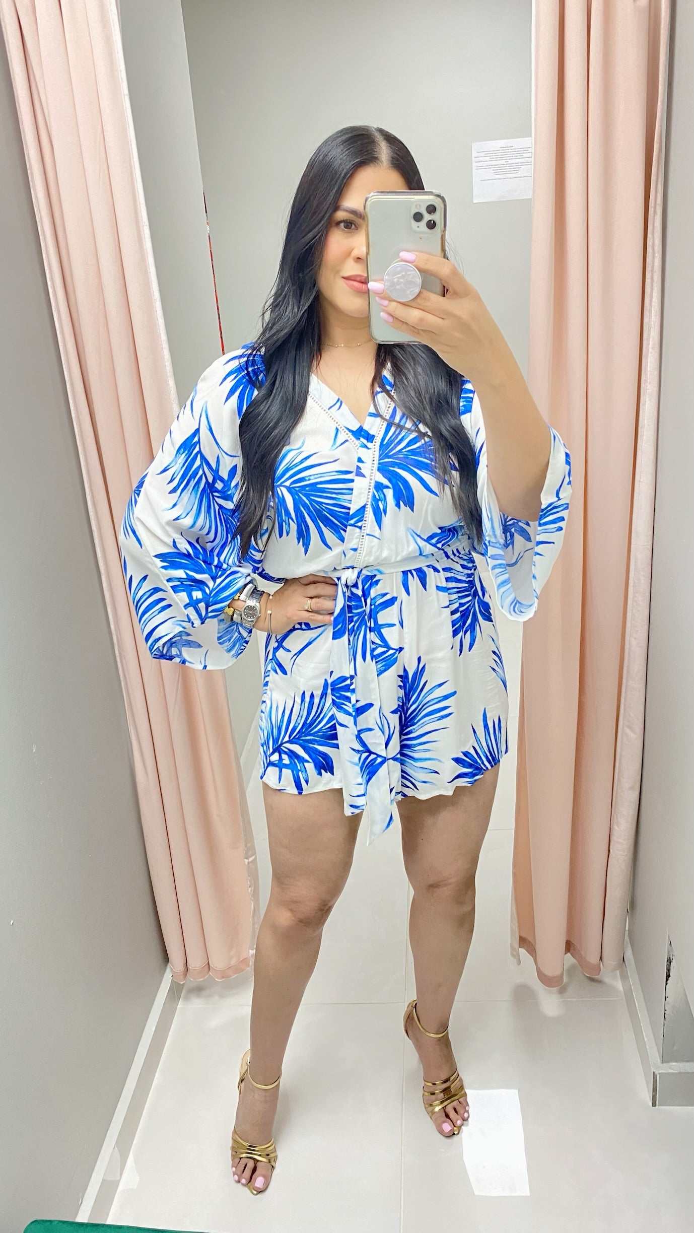 Paradise Blue Romper