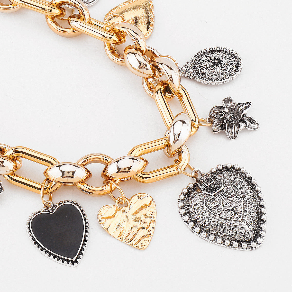 Hearts Charms Necklace