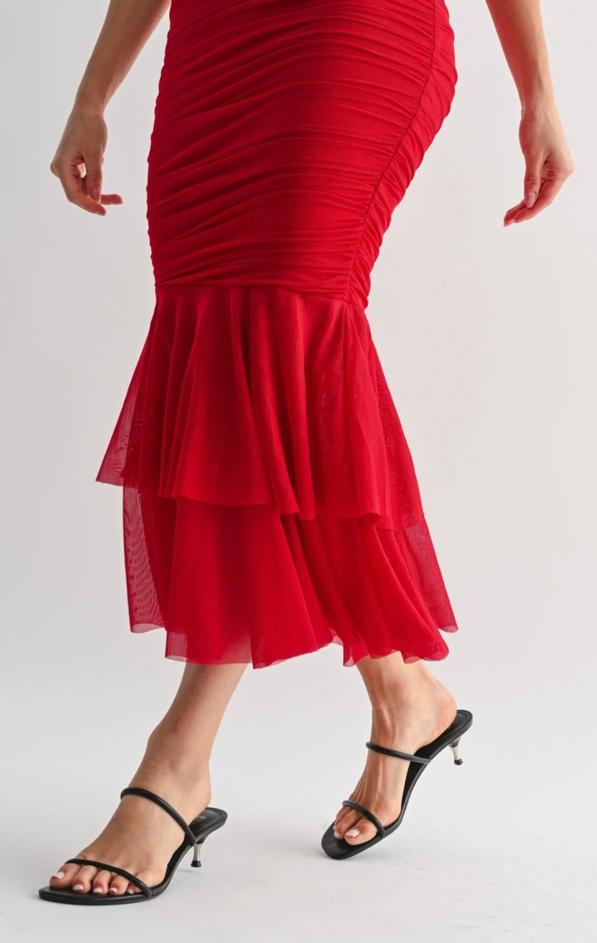 La Rouge Midi Dress