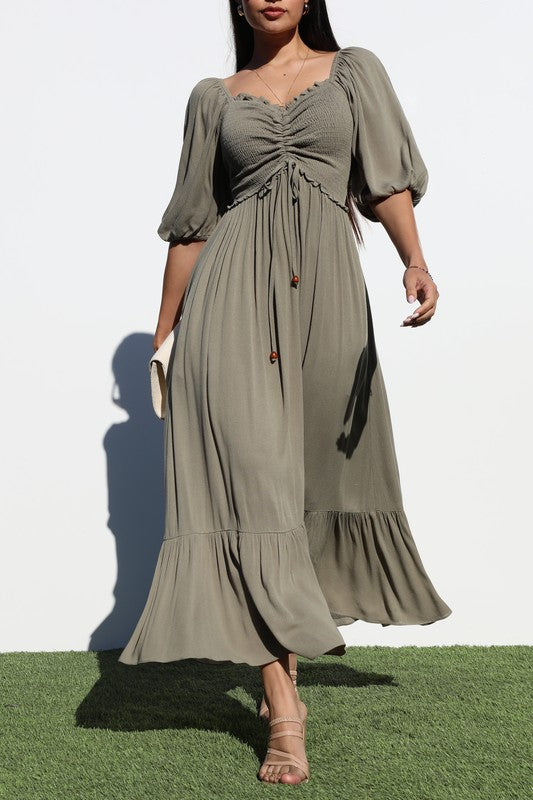 Olive Midi Dress