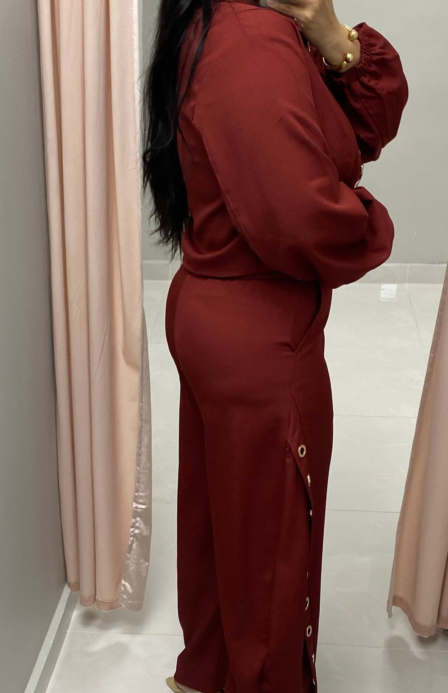 Victoria Bordeaux Pant Set