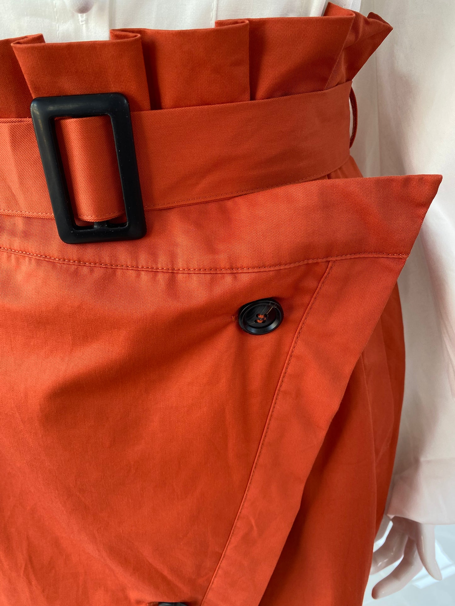 Oxford Wrap Front Skirt