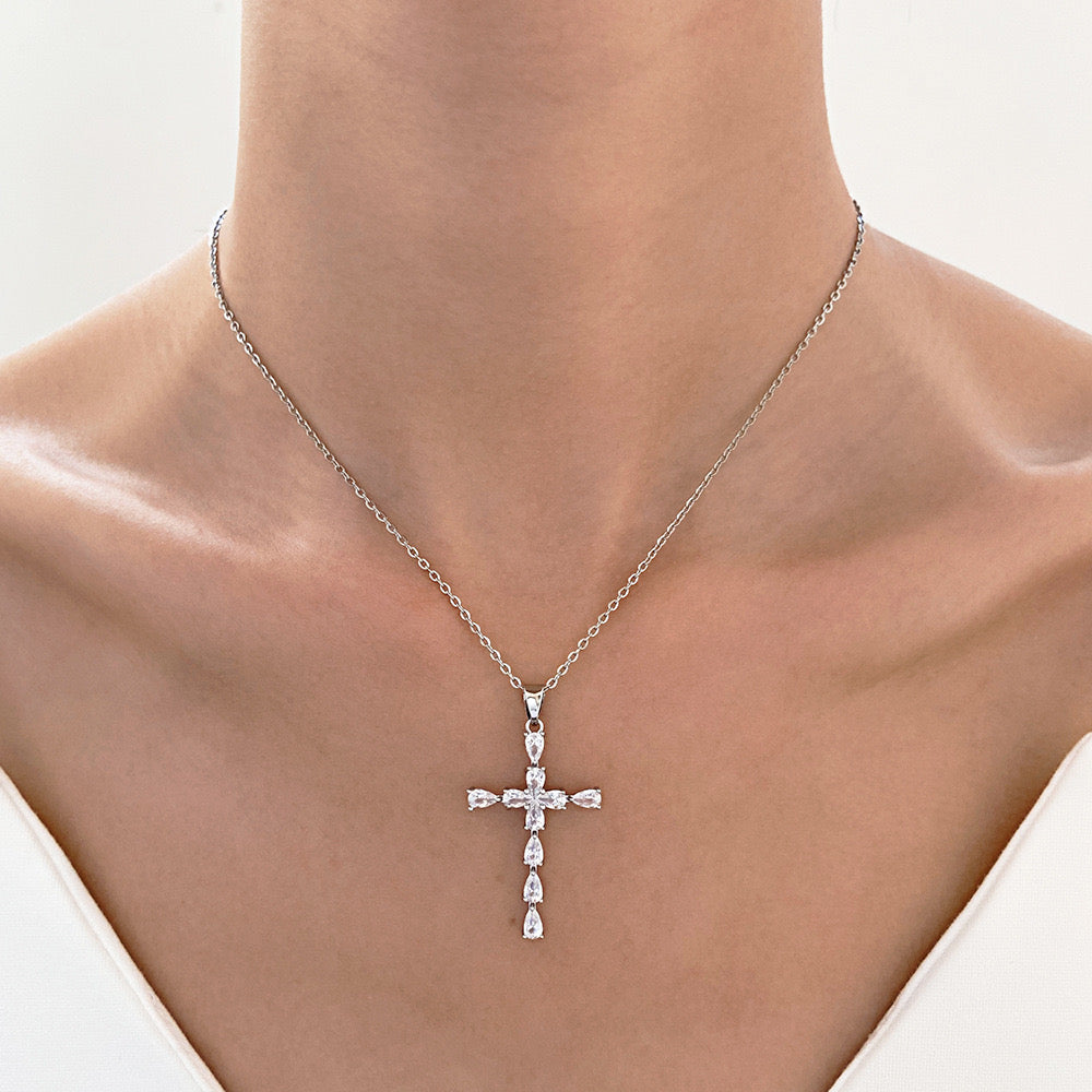 Silver Cross Necklace