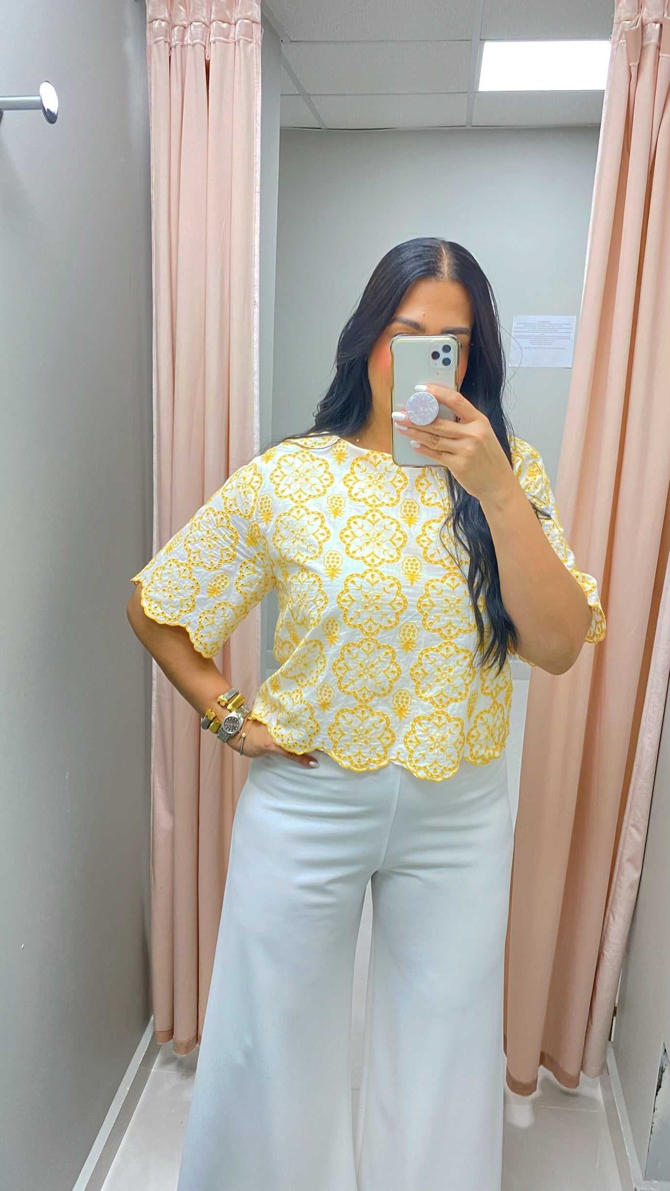 Marie Embroidered Top