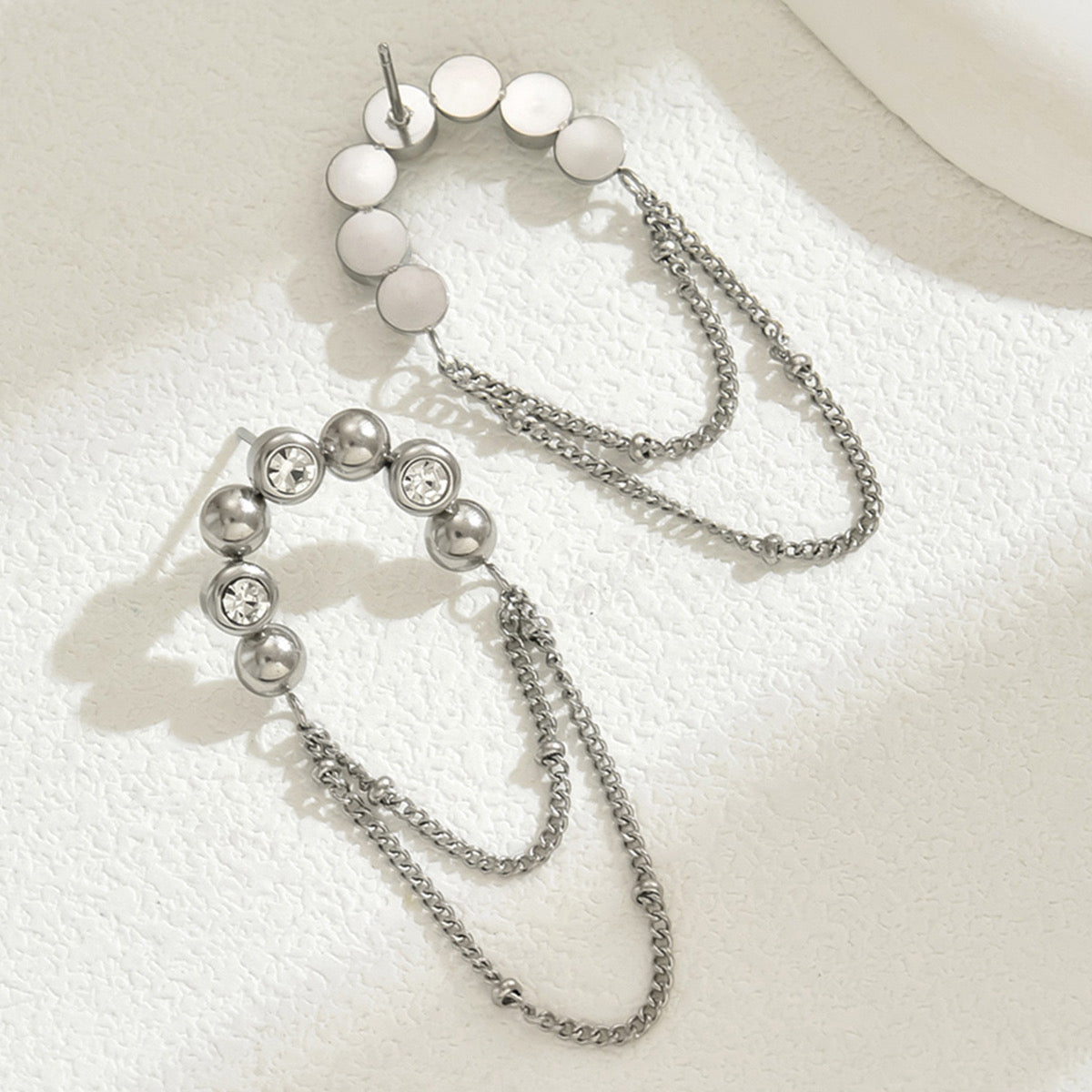 Tassels Gold/Steel Earrings