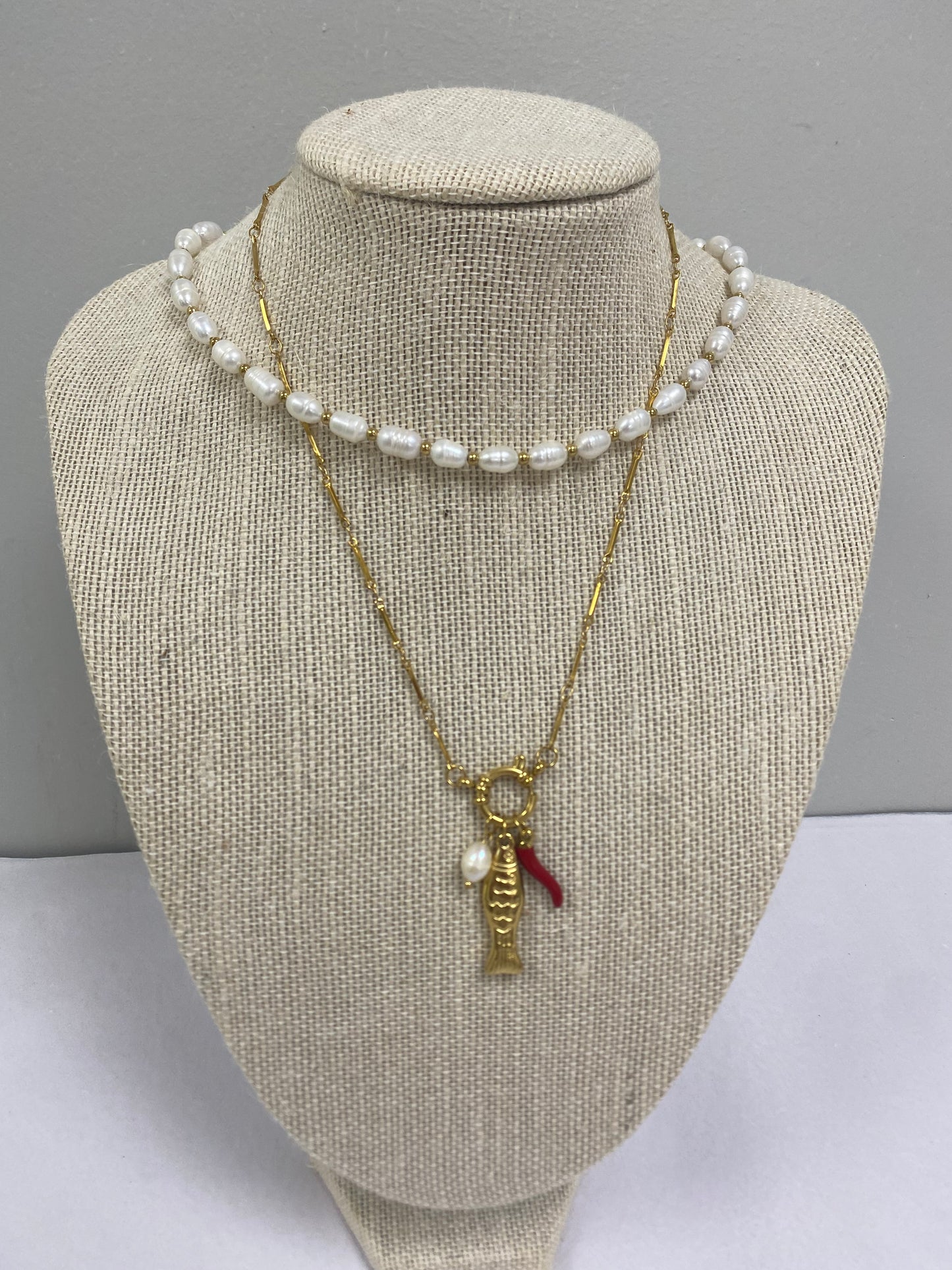 Chili & Fish Necklace