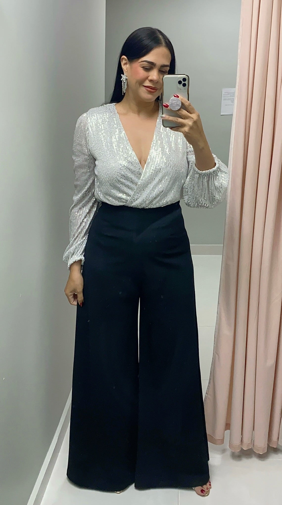 Anika Black Palazzo Pants