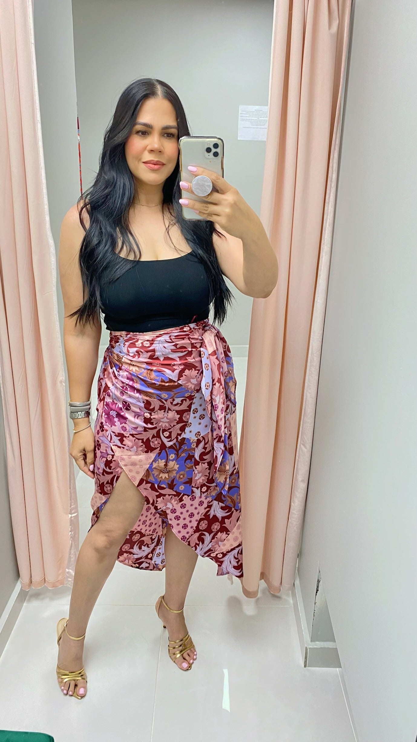 Plum Wrap Skirt