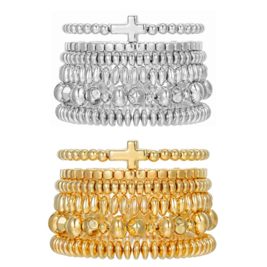 Gold or Silver Beads Bracelets