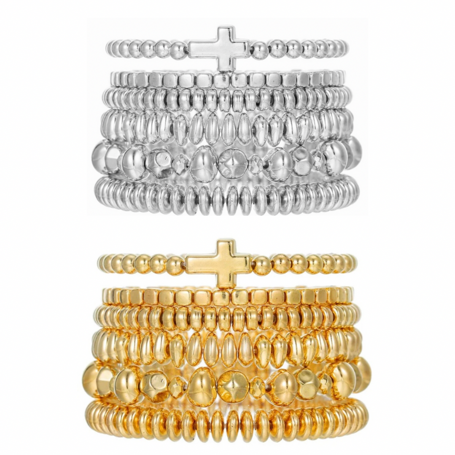 Gold or Silver Beads Bracelets