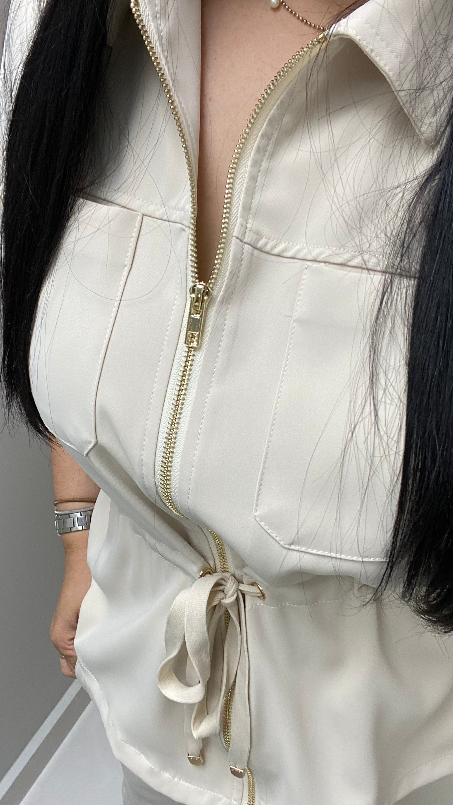 Lorena Cream Pants Set