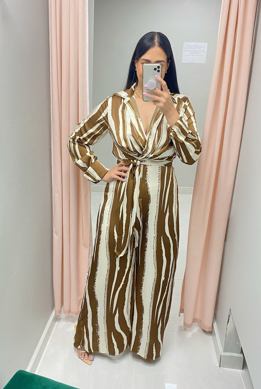 Aria Brown Jumpsuit