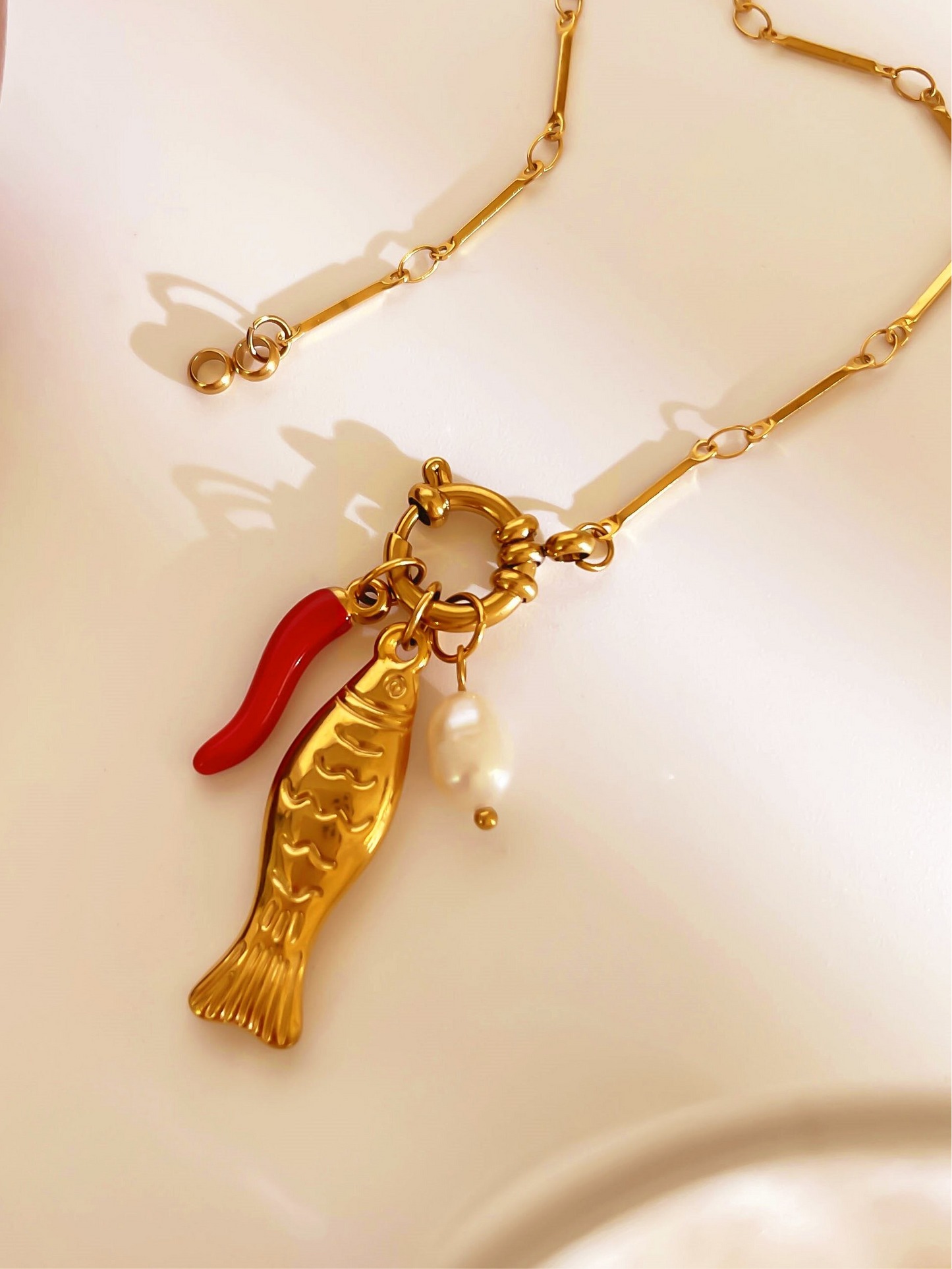 Chili & Fish Necklace