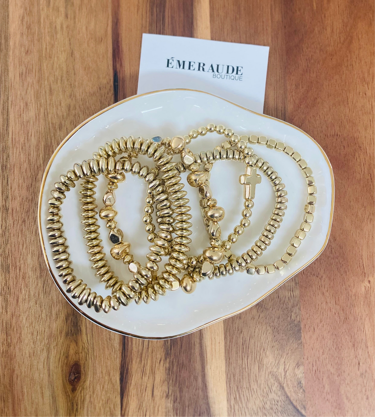 Gold or Silver Beads Bracelets