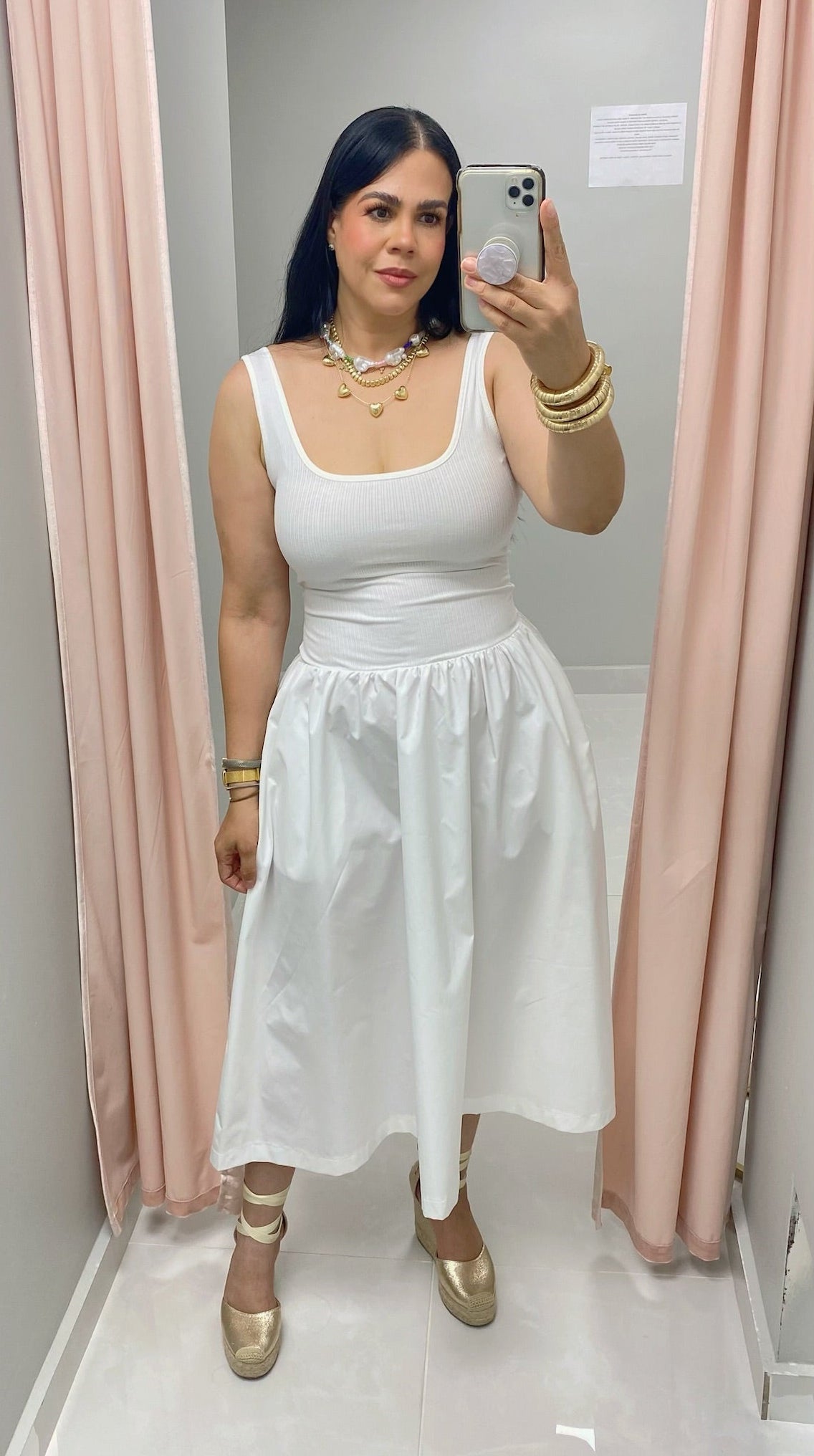 Dianne Midi White Dress