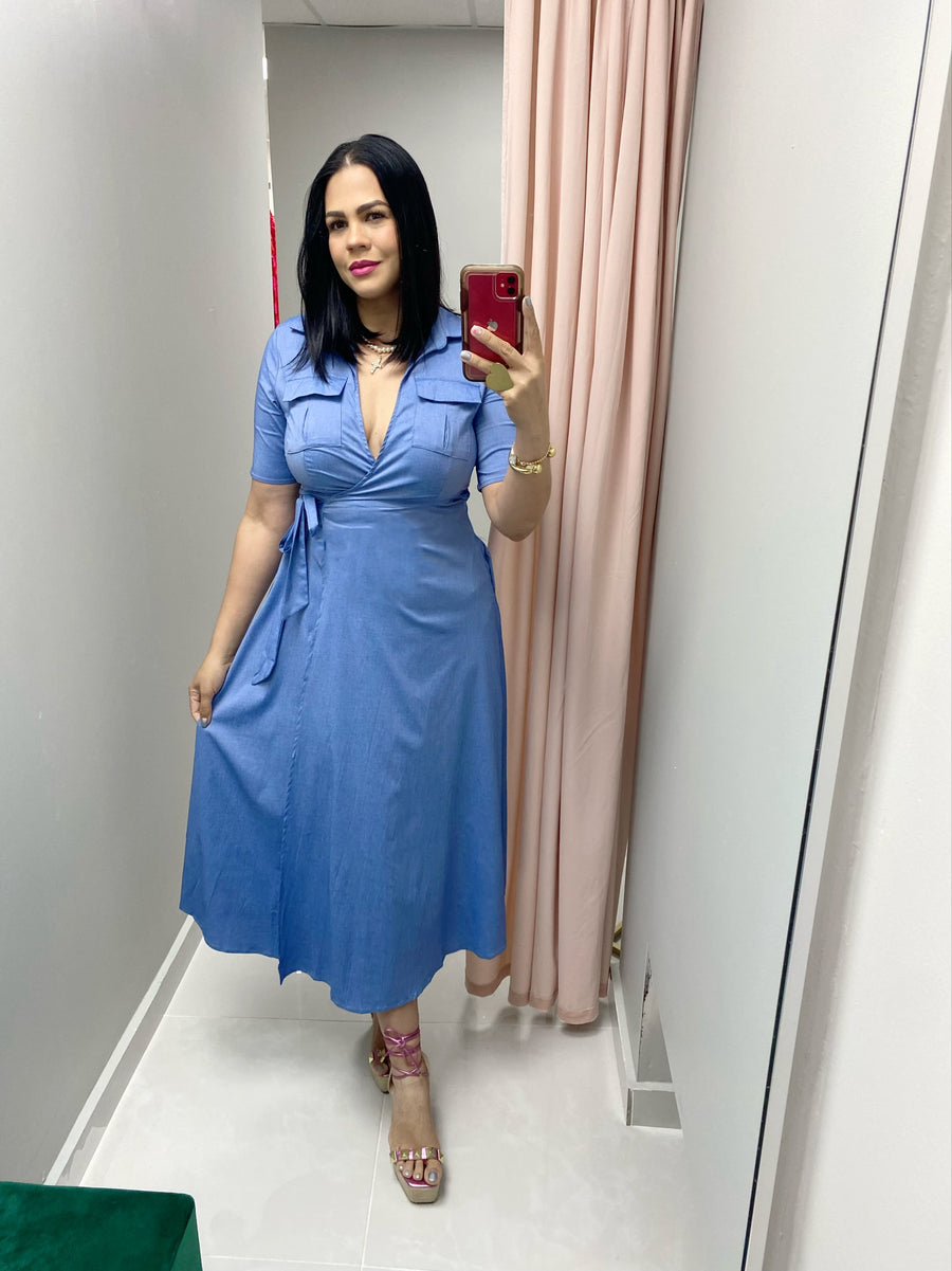 Michelle Denim Dress