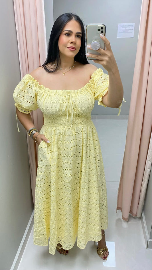 Amalia  Yellow Dress