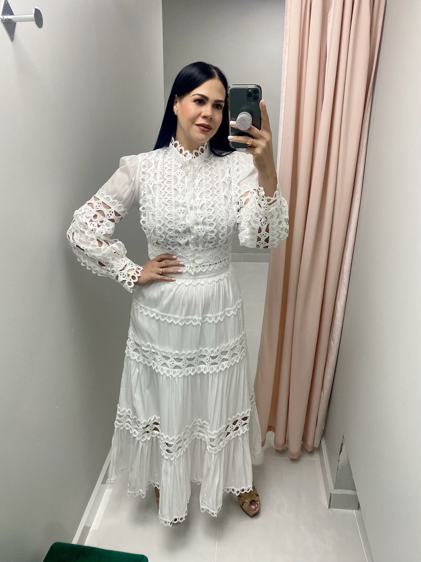 Crochet White Skirt Set