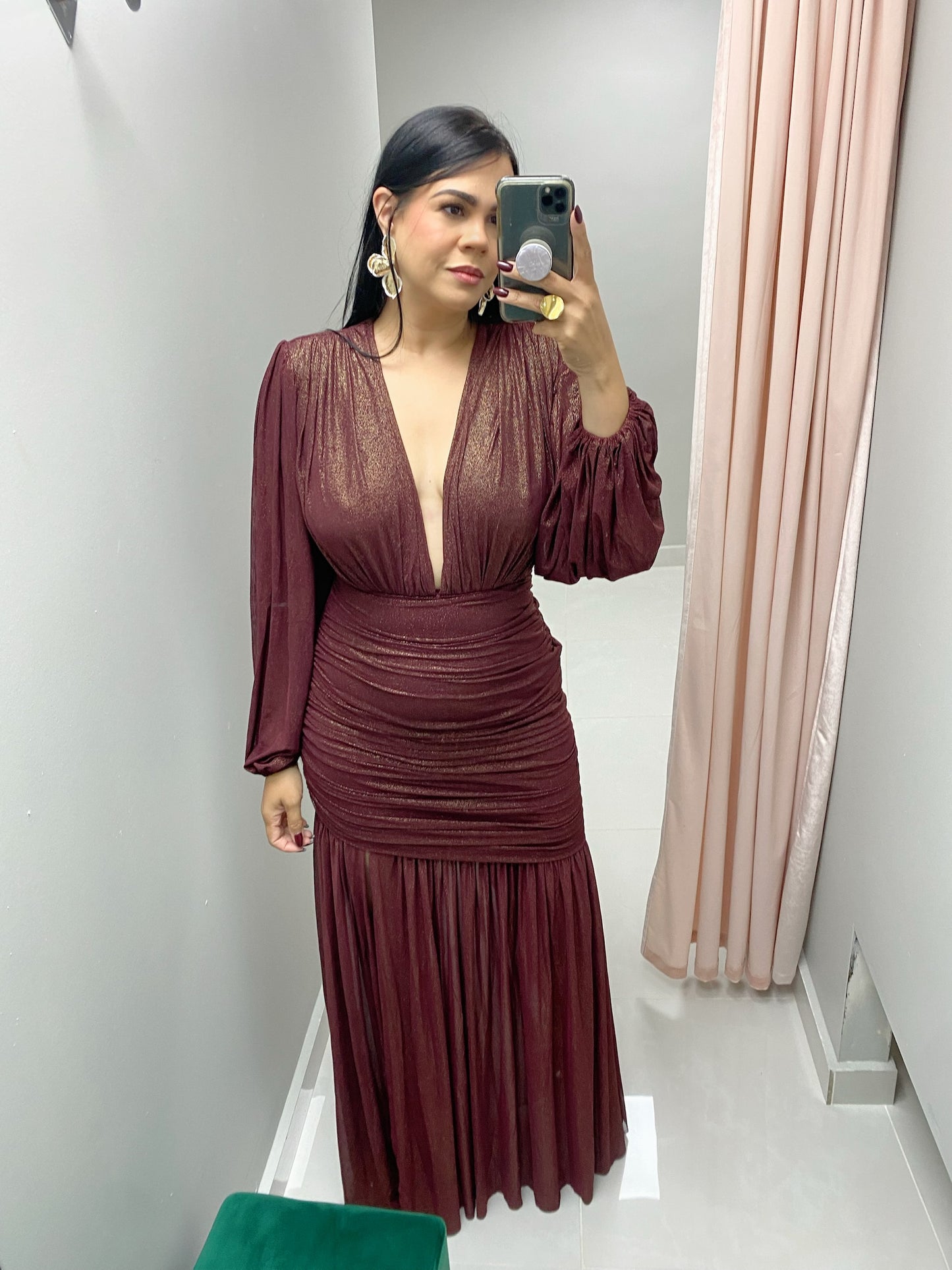 Merlot & Gold Dress