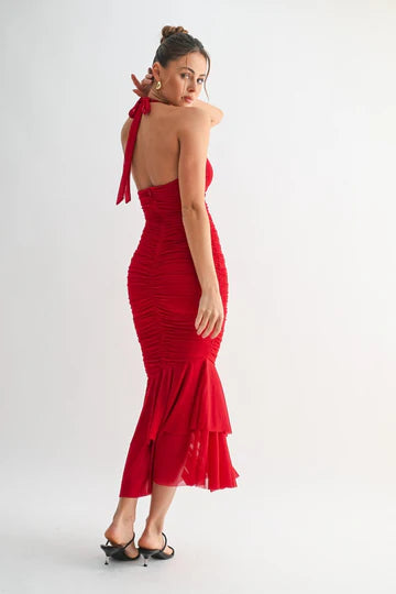 La Rouge Midi Dress