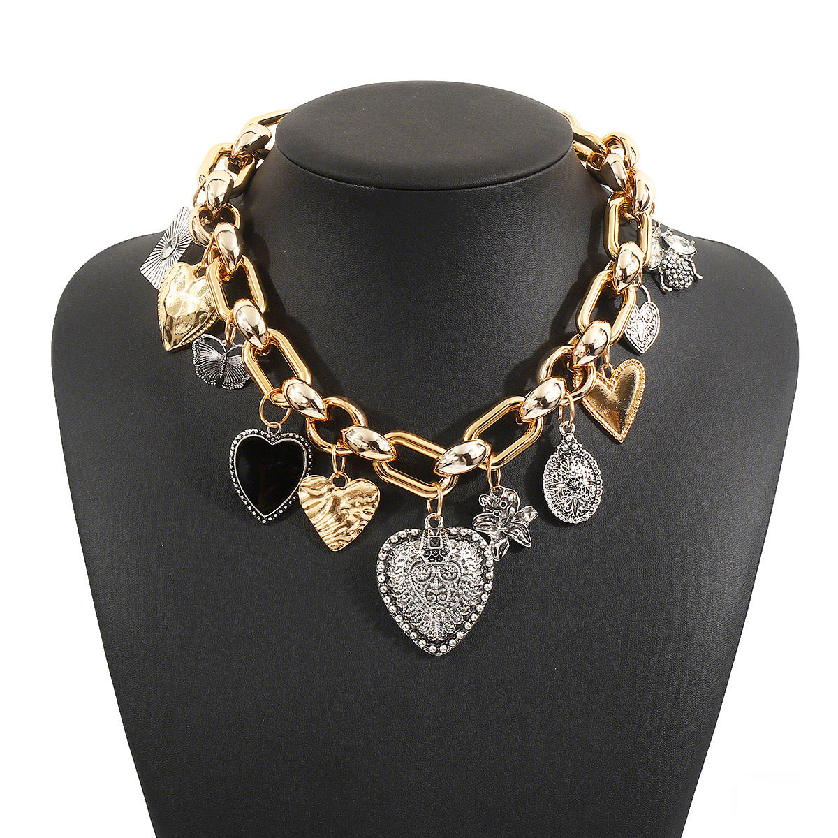 Hearts Charms Necklace