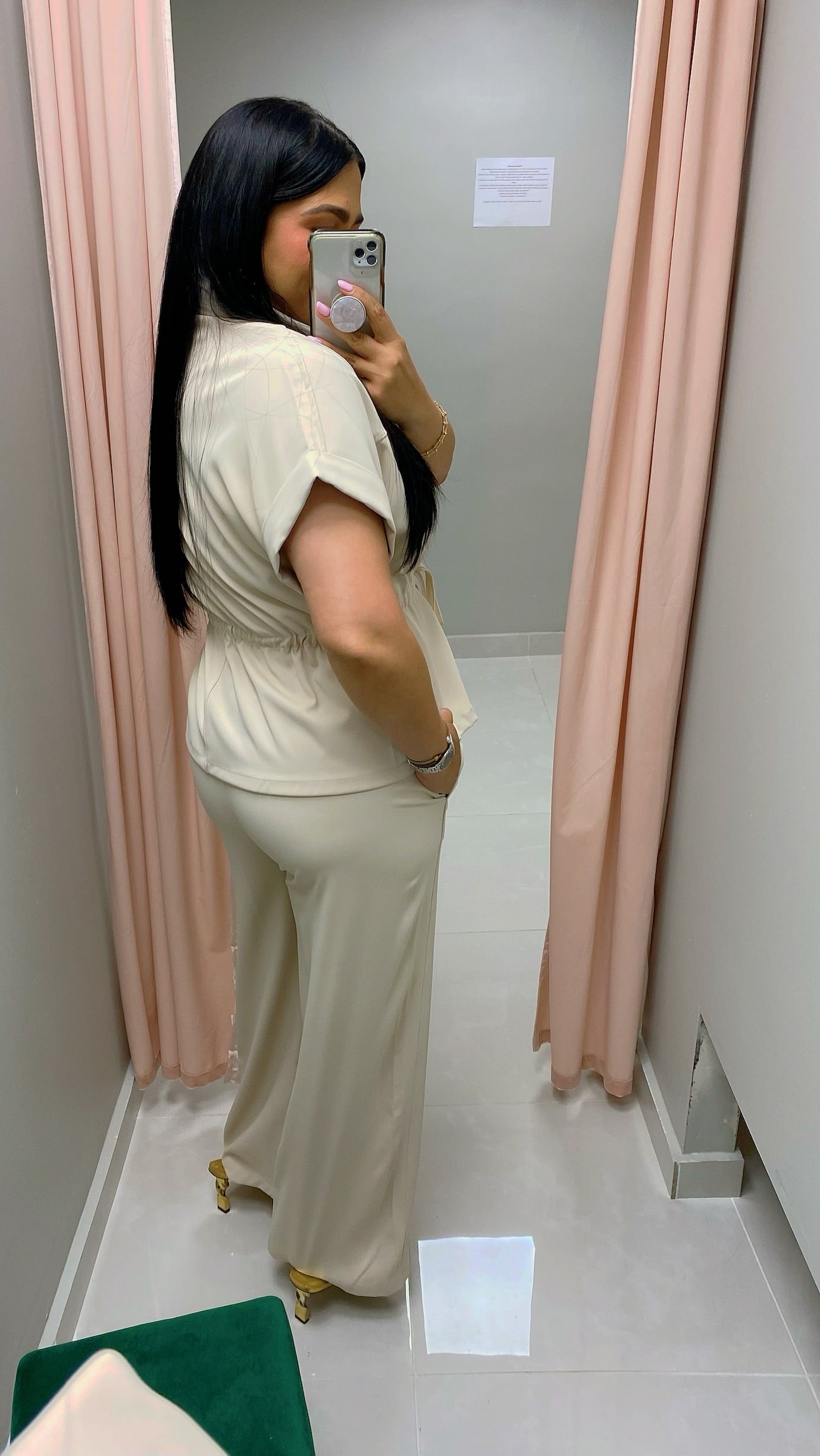 Lorena Cream Pants Set