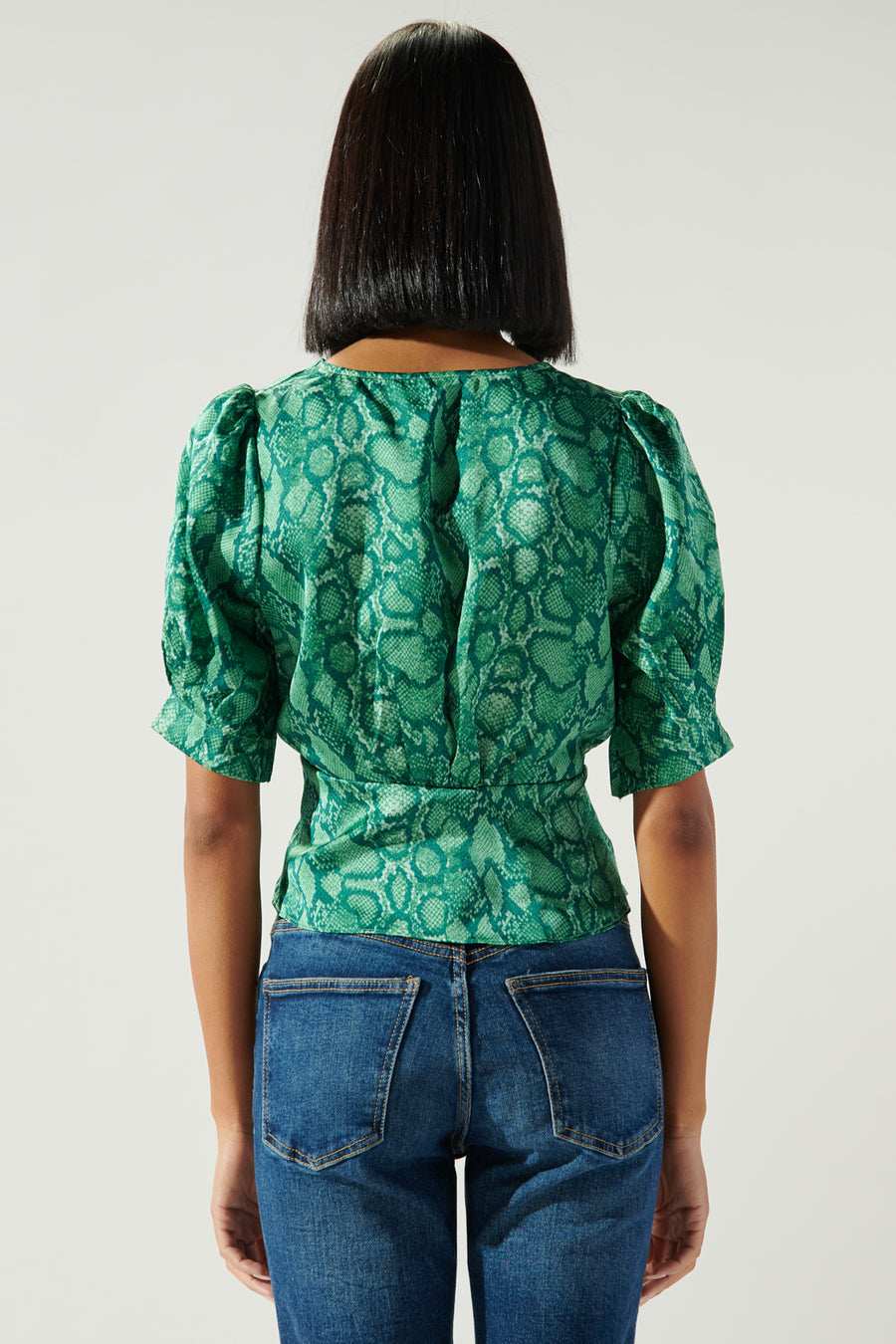 Gwen Snake Print Blouse