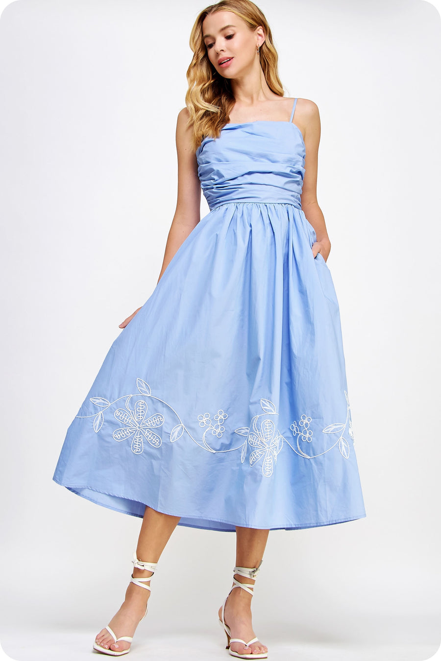 Pauline Dress-Blue