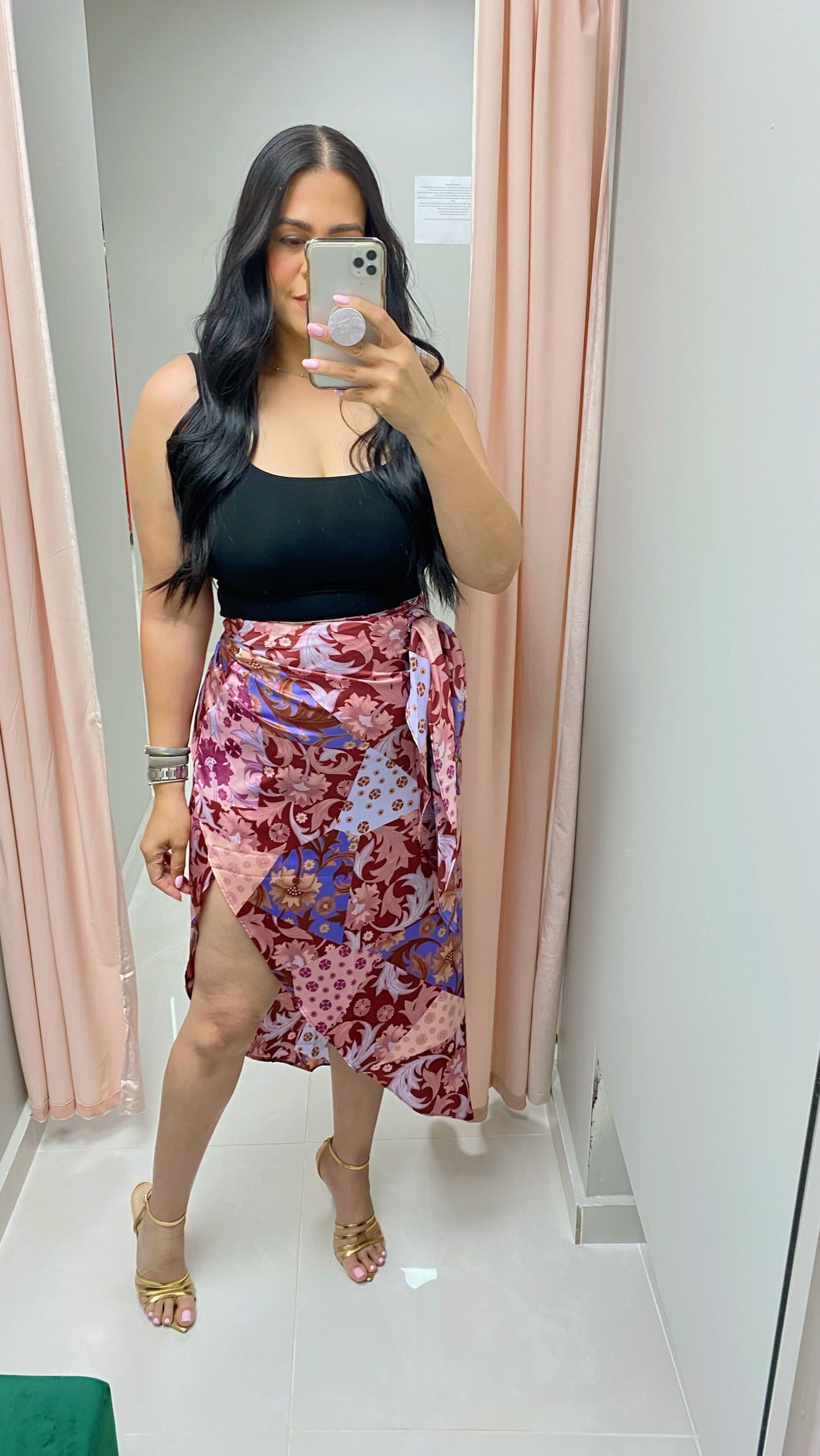 Plum Wrap Skirt