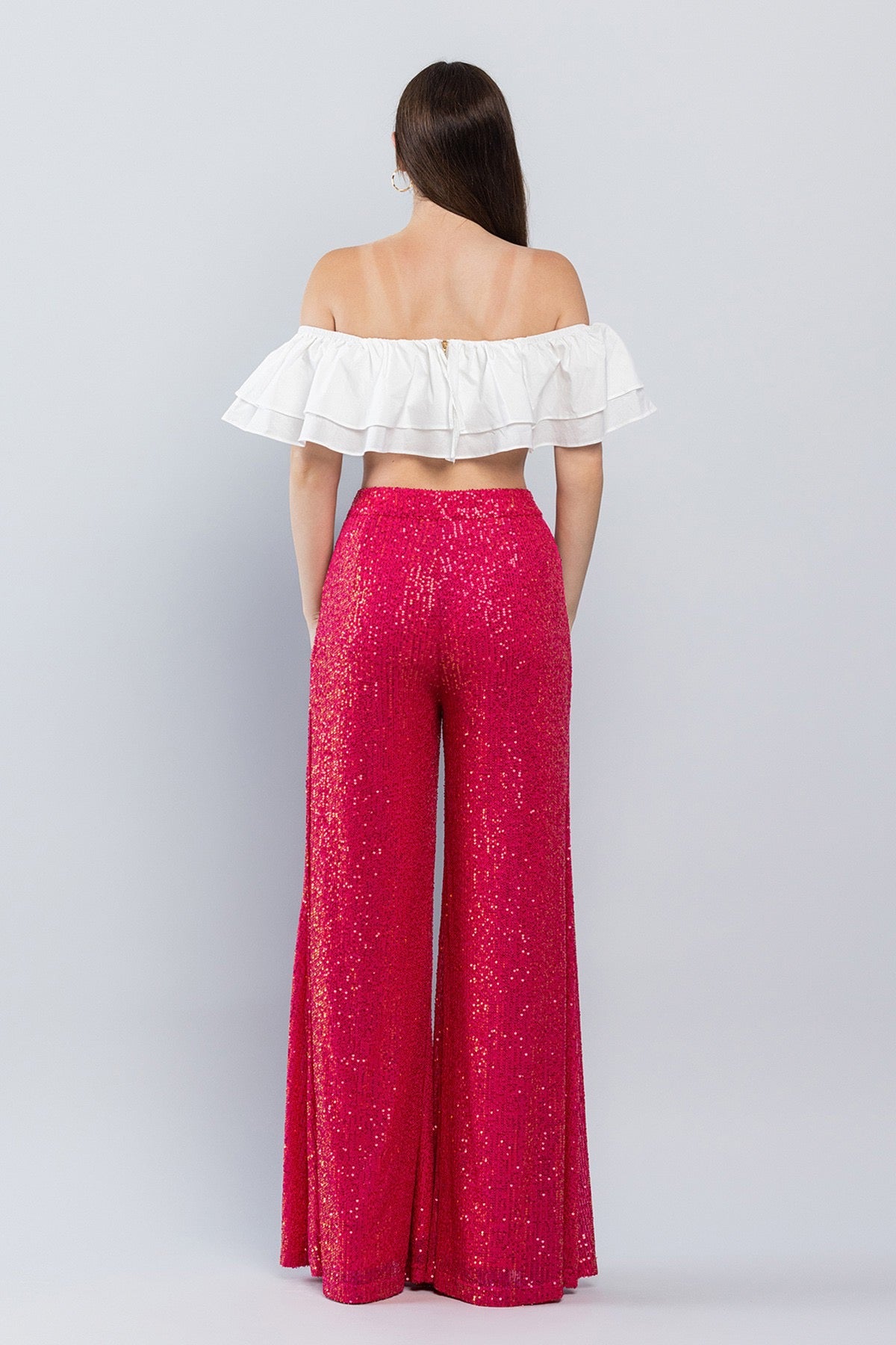 Pink Sequins Pants