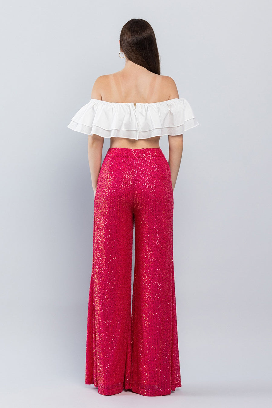 Pink Sequins Pants