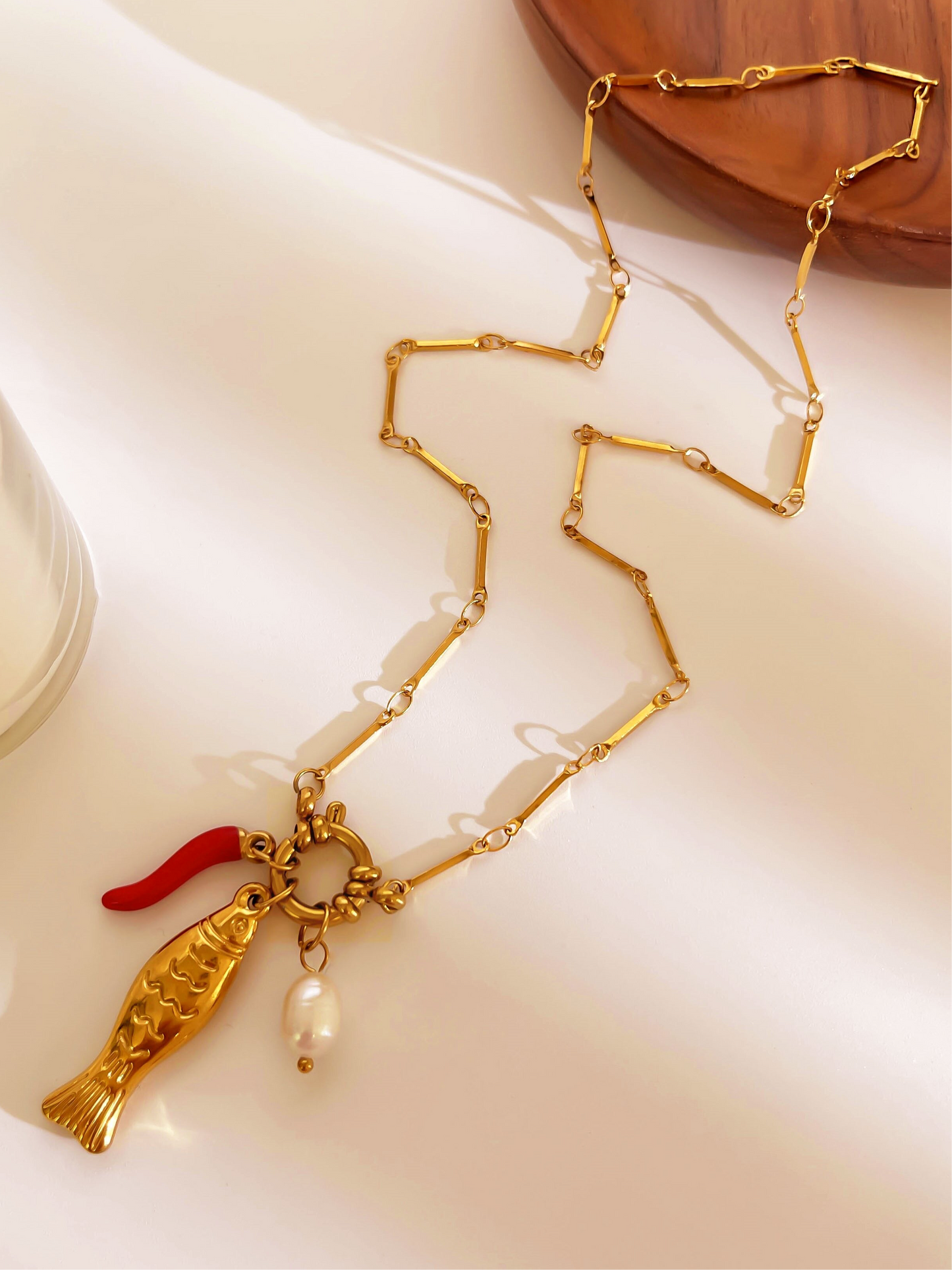 Chili & Fish Necklace