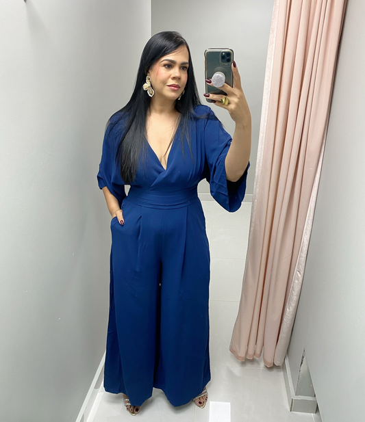 Arlene Navy Jumpsuit