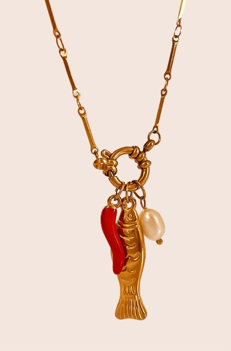 Chili & Fish Necklace