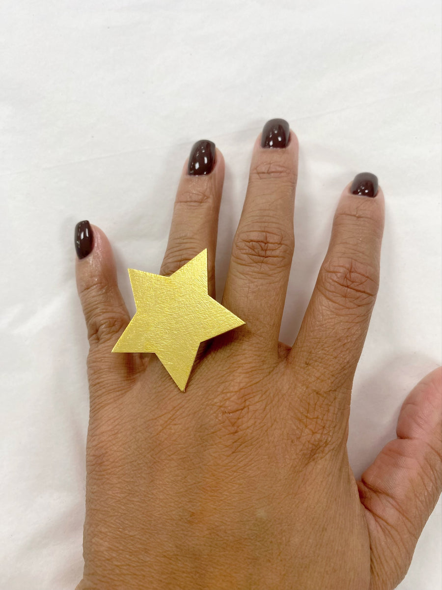 Lâle Large Heart or Stars Ring