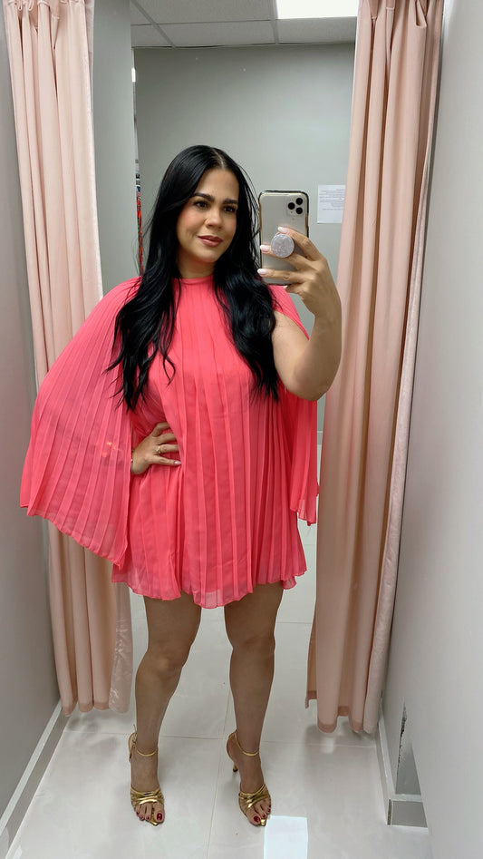 Coral Elisa Dress