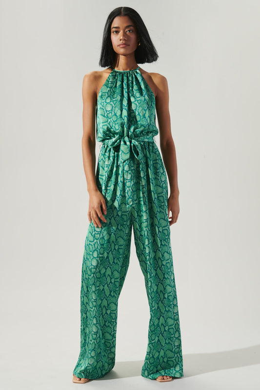 Gwen Snake Print Jumpsuit