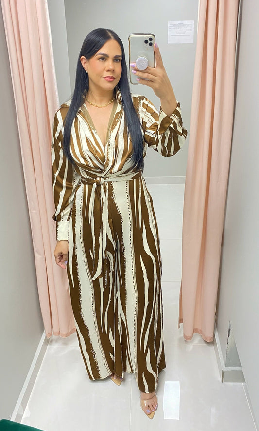 Aria Brown Jumpsuit