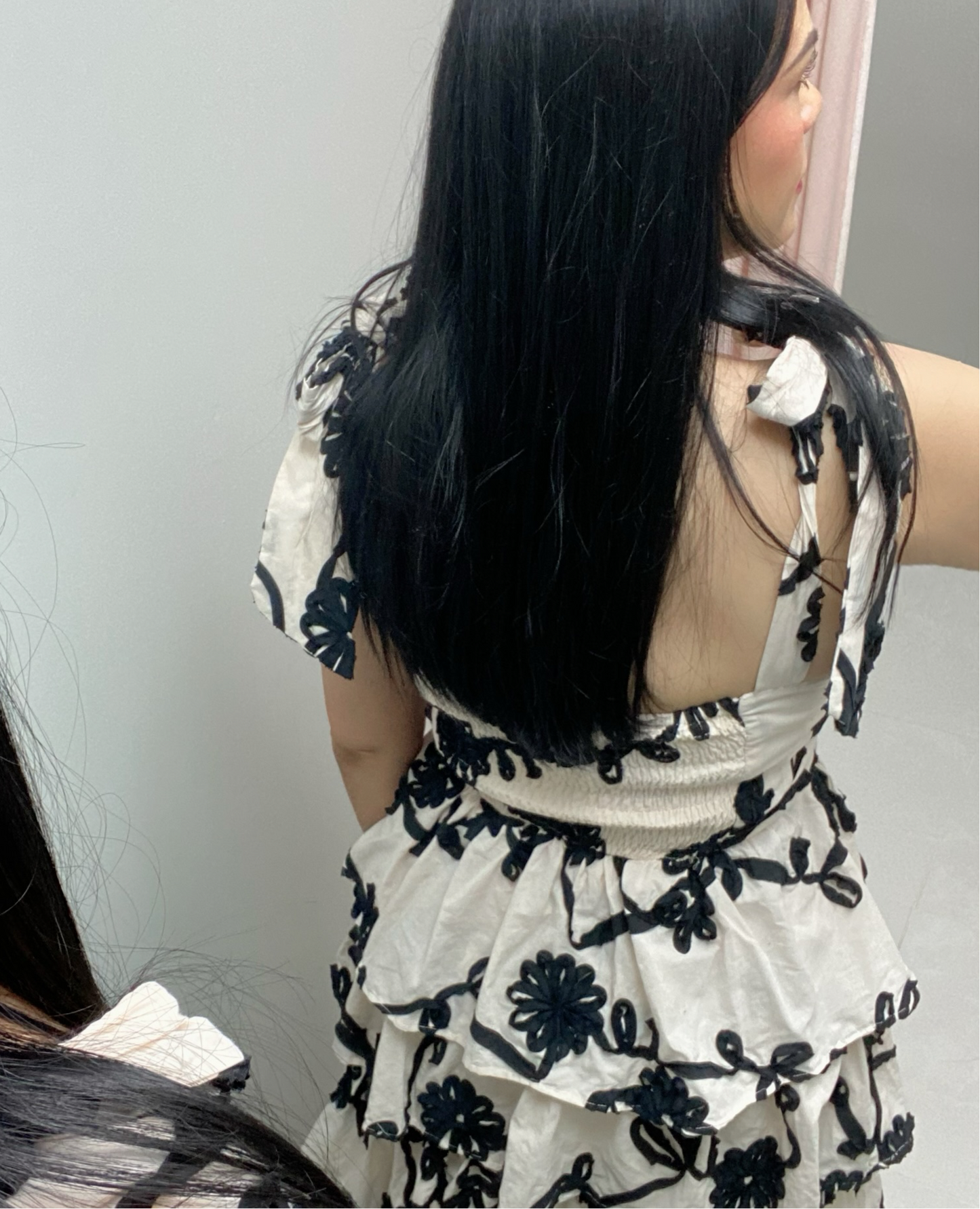 Jacquard Floral Midi Dress