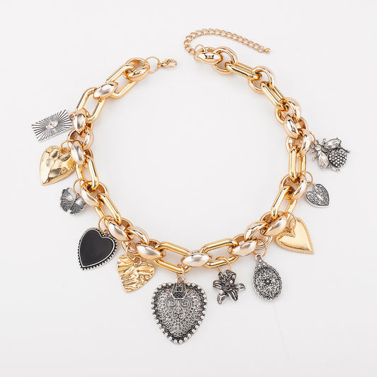 Hearts Charms Necklace