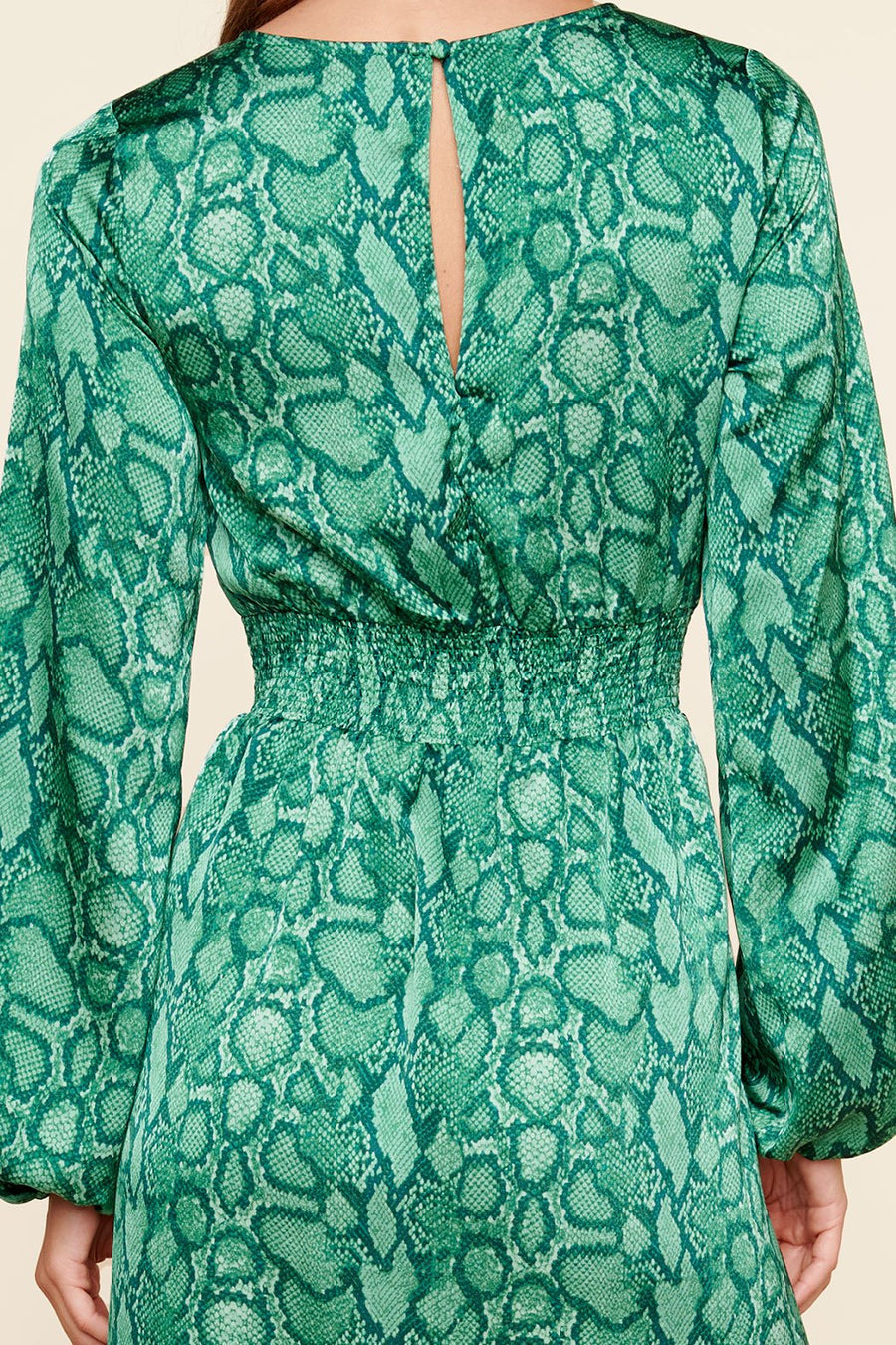Gwen Snake Print Midi Dress