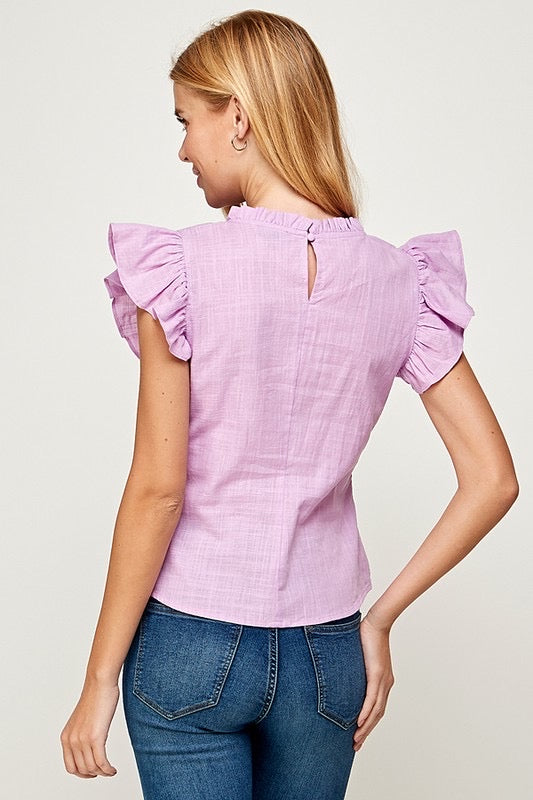 Lace Linen Top