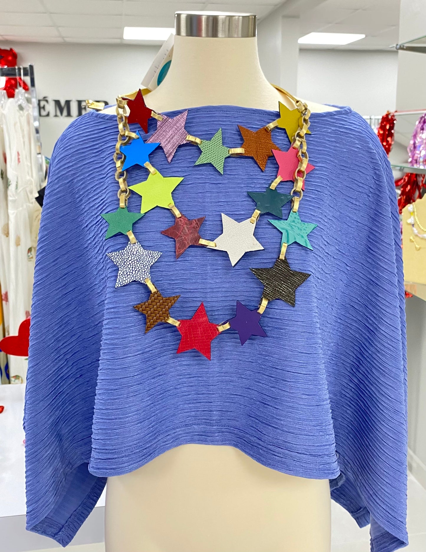 Stars Leather Necklace