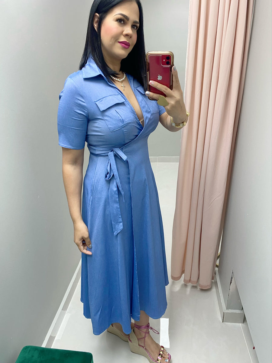 Michelle Denim Dress