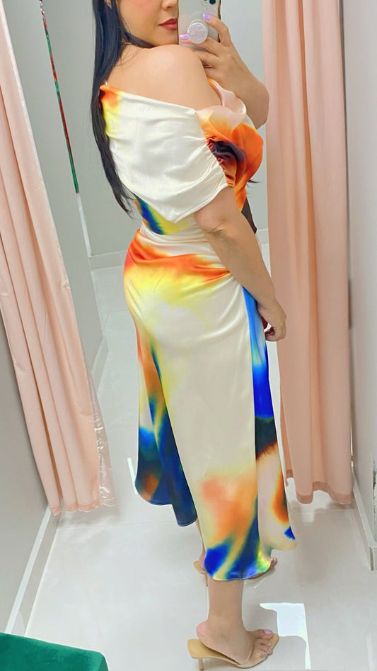 One Shoulder Ruched Dress