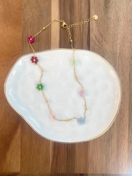 Flower Beads Necklace
