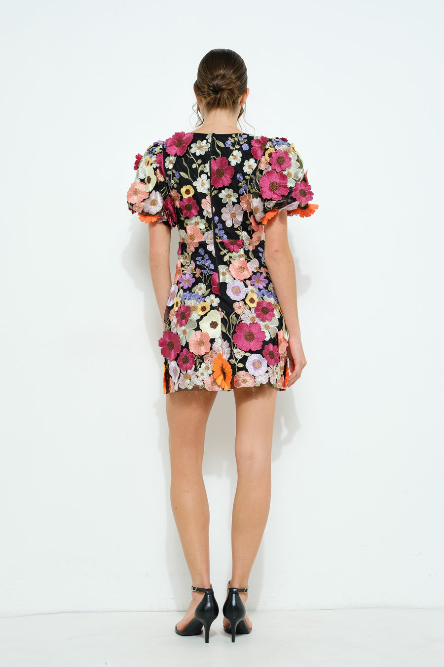 Floral Appliqué Dress